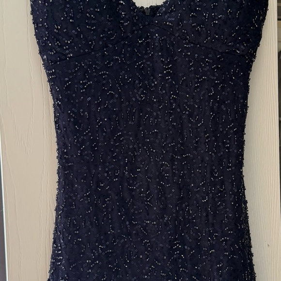 New Windsor Midnight Blue Sequin Dress - Picture 1 of 5